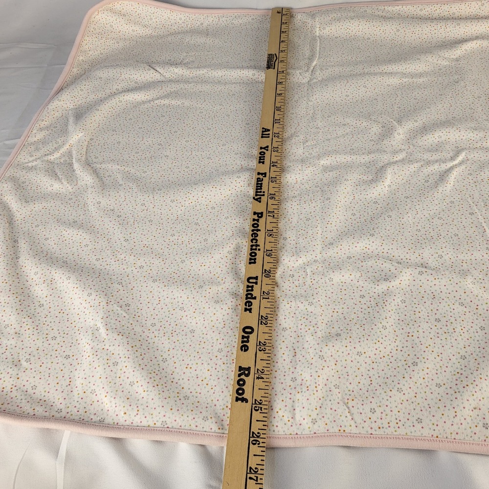 Gymboree 26"x28" Panda Bear Pink/Dots Baby Blanket Reversible 2007 Girl - Picture 6 of 9